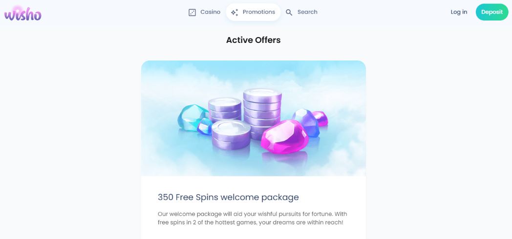 wisho casino promo